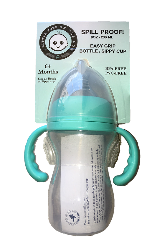 LIttle Toes Easy Grip Milk Bottle/Sippy Cup 2-in-1