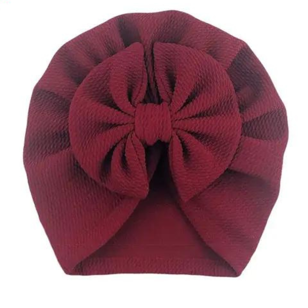 Bow Knot Baby Hat / Stretchy big bow turban from 0-9 months