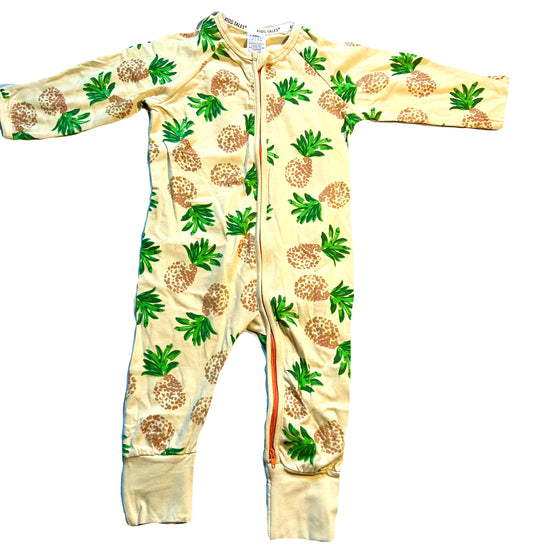 Pineapple Onesie with full body zipper