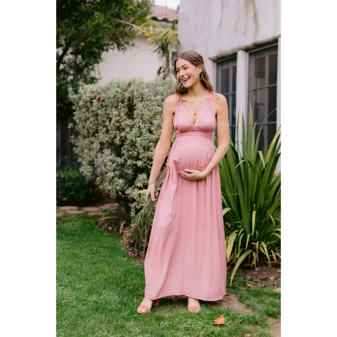 Spaghetti Strap Maternity Dress