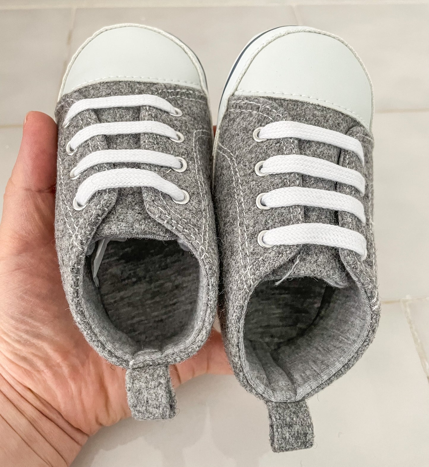Buy High quality Laced-up Baby Sneakers / Canvas lace up sport baby sneaker - Baby and Sunshine