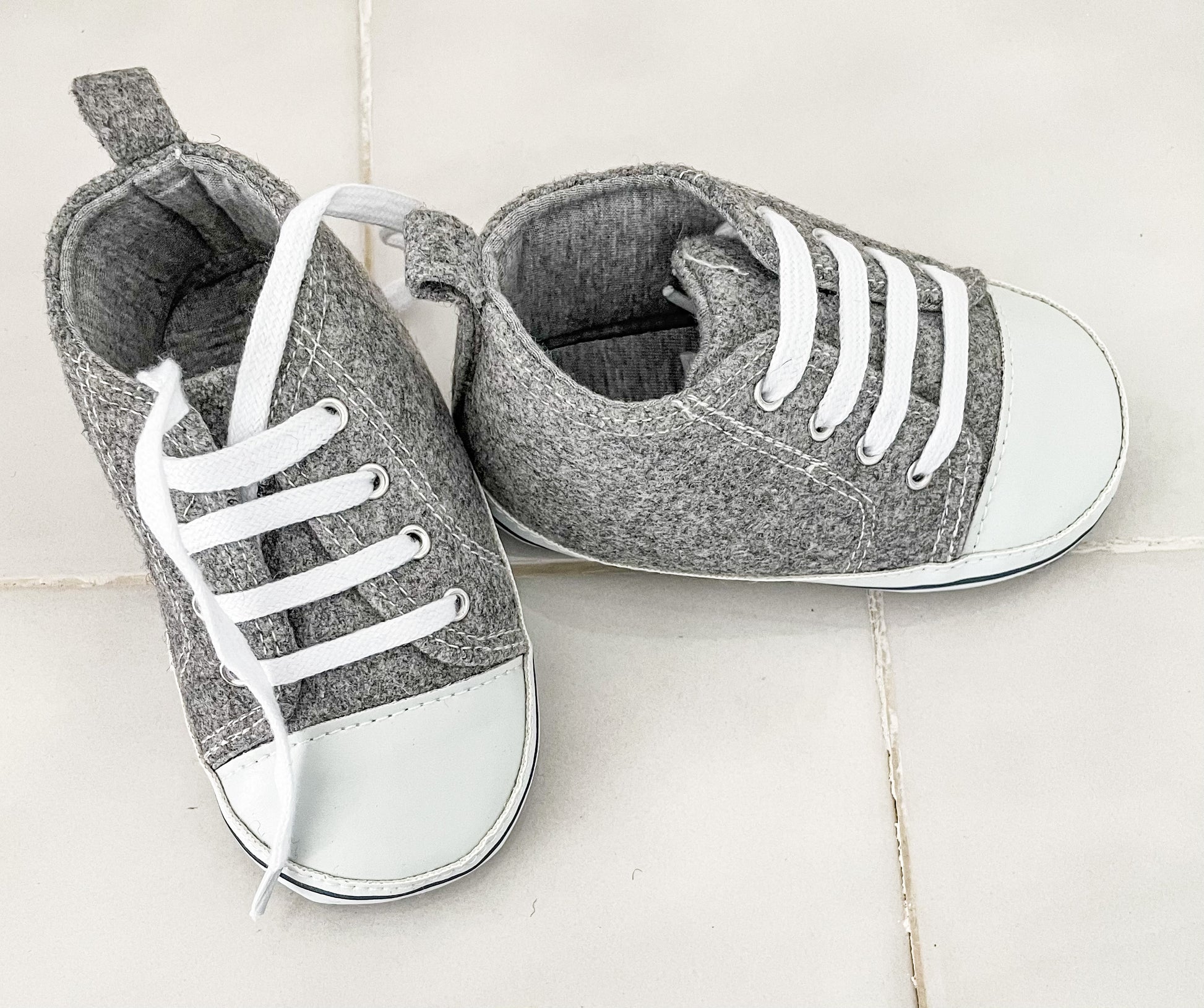 Buy High quality Laced-up Baby Sneakers / Canvas lace up sport baby sneaker - Baby and Sunshine