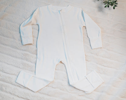 Buy High quality Organic Cotton Zipper Footie Pajama / Garment dyed - Baby and Sunshine