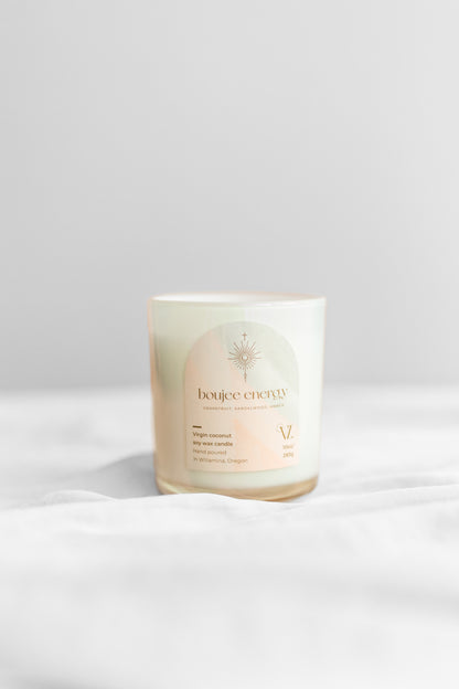 Boujee Energy coconut soy wax candle