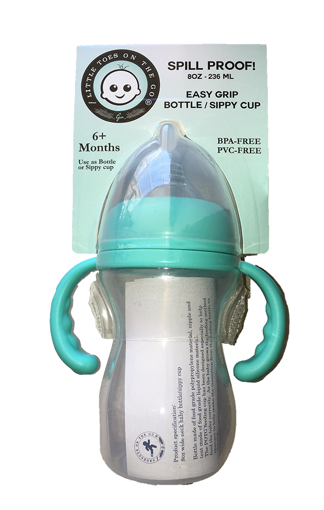 LIttle Toes Easy Grip Milk Bottle/Sippy Cup 2-in-1