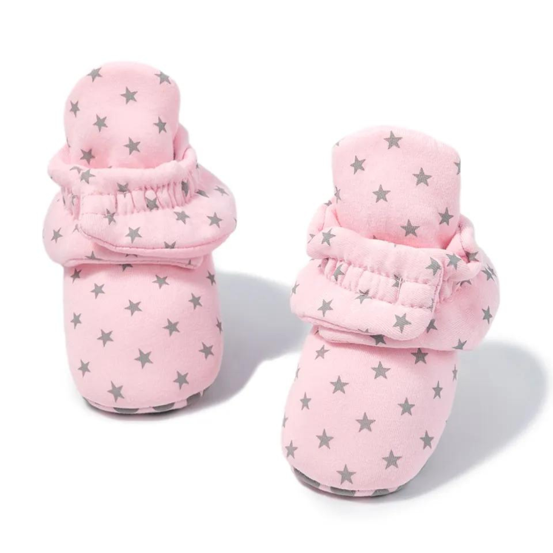 Velcro baby booties / Soft sole infant bootie shoe