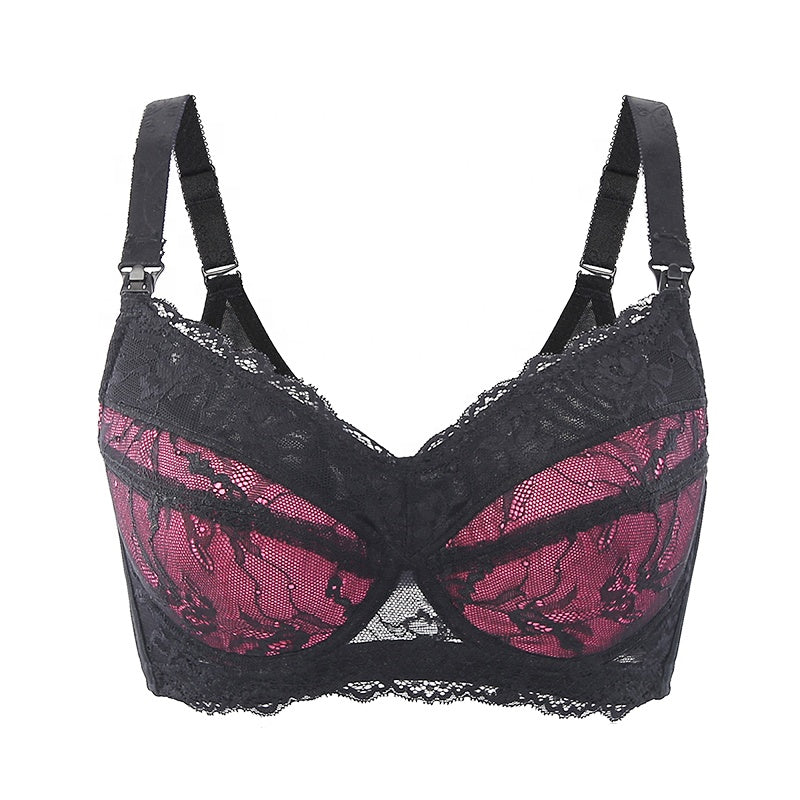 Buy High quality Full Coverage Lace Nursing Bra / B-H Cups / Plus Size - Baby and Sunshine