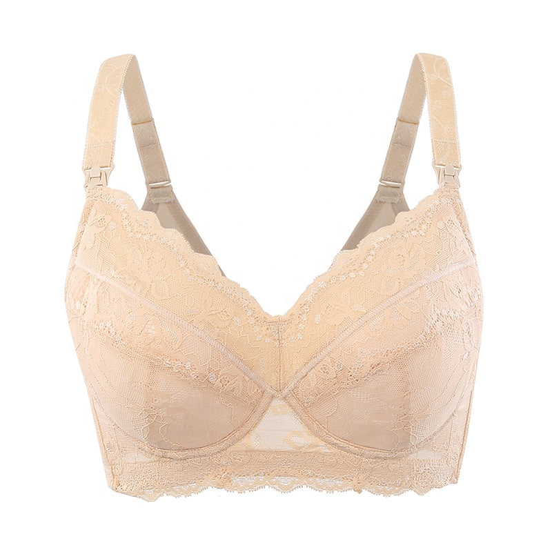 Buy High quality Full Coverage Lace Nursing Bra / B-H Cups / Plus Size - Baby and Sunshine