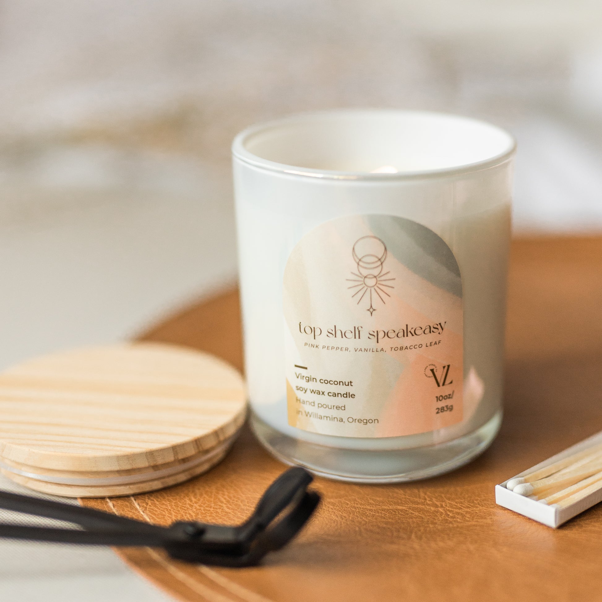 Cozy cashmere coconut soy wax candle